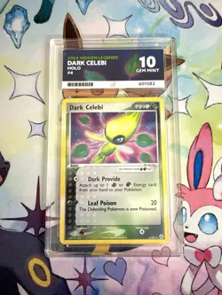 2004 Dark Celebi Holo 4/101 ACE 10 Pokemon Hidden Legends Card - Image 1