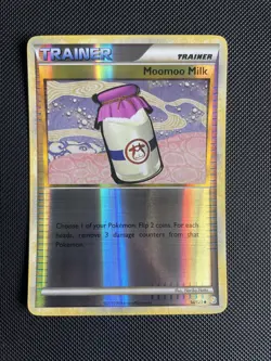 Moomoo Milk 94/123 Reverse Holo HeartGold & SoulSilver Pokemon Card NEAR MINT - Image 1