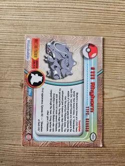 TOPPS POKEMON TRADING CARDS - Rhyhorn #111 - Image 2