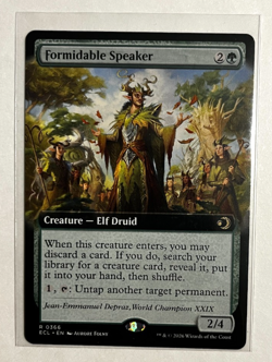MTG - Lorwyn Eclipsed - Formidable Speaker Extended - Rare 0366 - Image 1
