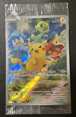 Pikachu SVP 027 Illustration Rare Black Star Promo Pokemon Card Sealed - Image 1