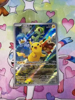 Pikachu SVP 027 Illustration Rare SV Black Star Promo Pokemon Card SEALED - Image 1