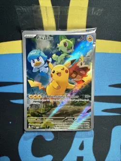 Pokemon TCG: Pikachu Sealed Promo SVP EN 027 Black Star - Image 1