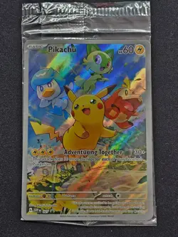 Pokemon TCG: Pikachu Sealed Promo SVP EN 027 Black Star - Image 1