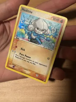 Pokemon Meditite 56/100 EX Crystal Guardians Reverse Holo 50 HP Common English - Image 1