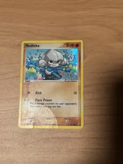 Pokemon Meditite 56/100 EX Crystal Guardians Reverse Holo 50 HP Common English - Image 2