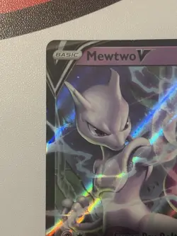 Pokemon TCG Mewtwo v Holo Ultra Rare Card 030/078 Pokemon Go Near Mint Mint - Image 2