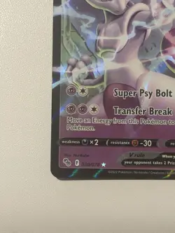 Pokemon TCG Mewtwo v Holo Ultra Rare Card 030/078 Pokemon Go Near Mint Mint - Image 5