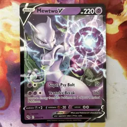 Pokemon Card TCG - Mewtwo V - 030/078 - Ultra Rare - Pokemon GO - Holo - Image 1