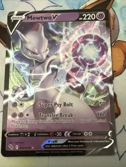 Pokemon Mewtwo v TCG Holo Ultra Rare Card 030/078 Pokemon Go - Image 2