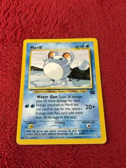 Marill 29/53 Wotc Promo Regular Pokemon Card Played - Image 1