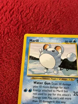 Marill 29/53 Wotc Promo Regular Pokemon Card Played - Image 2