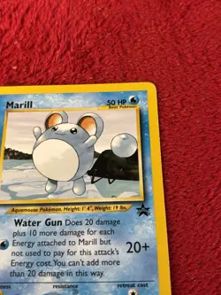 Marill 29/53 Wotc Promo Regular Pokemon Card Played - Image 3