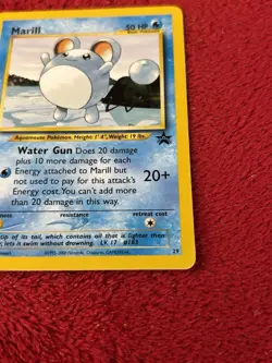 Marill 29/53 Wotc Promo Regular Pokemon Card Played - Image 4
