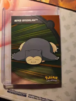 Pokemon Topps Series 2 Heroes & Villains TV WOW LOOK HV14 SNORLAX - Silver Foil - Image 1