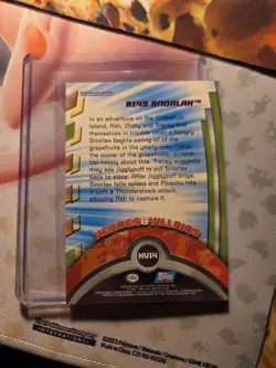 Pokemon Topps Series 2 Heroes & Villains TV WOW LOOK HV14 SNORLAX - Silver Foil - Image 2