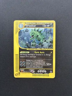 Pokemon Card Expedition Base Set Holo Tyranitar 29/165 E Series - Image 1