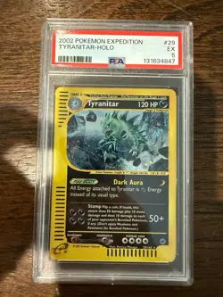 Pokemon 2002 Expedition Tyranitar Holo Card #29/165 PSA 5 - Image 3