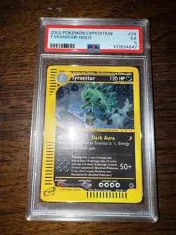 Pokemon 2002 Expedition Tyranitar Holo Card #29/165 PSA 5 - Image 4