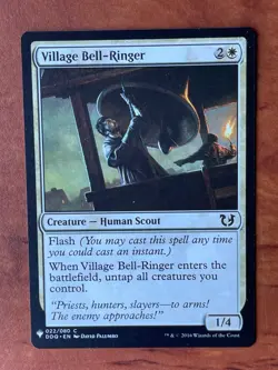 Village Bell-Ringer MTG Magic the Gathering Card NM Near Mint DDQ - Image 1