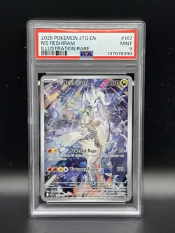 Pokemon TCG Scarlet Violet Journey Together N's Reshiram 167/159 PSA 9 Nintendo - Image 1