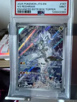 Pokemon TCG N’s Reshiram 167/159 Journey Together PSA 9 MINT - Image 1