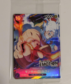 ONE PIECE Card Monkey D. Luffy P P-041 Sealed Promo Emotion Exhibition JP - Image 1