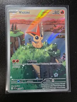 Victini SVP 208 NM - Illustration Rare Promo - 2025 TCG Pokemon Black Bolt S&V - Image 1