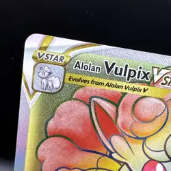 Pokemon TCG Alolan Vulpix VSTAR Silver Tempest Holo Card 197/195 Secret Rare - Image 2
