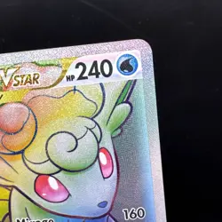 Pokemon TCG Alolan Vulpix VSTAR Silver Tempest Holo Card 197/195 Secret Rare - Image 3