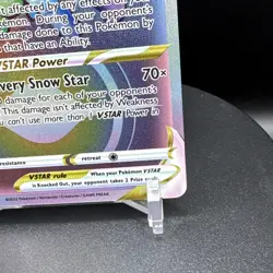 Pokemon TCG Alolan Vulpix VSTAR Silver Tempest Holo Card 197/195 Secret Rare - Image 5
