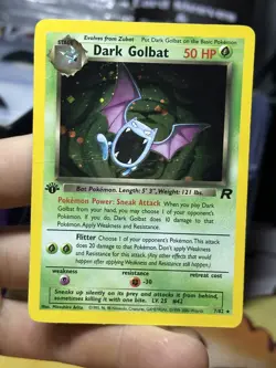 1st Edition Dark Golbat 7/82 Team Rocket 2000 Holo Rare WOTC Pokemon Card TCG - Image 4