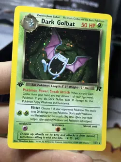 1st Edition Dark Golbat 7/82 Team Rocket 2000 Holo Rare WOTC Pokemon Card TCG - Image 5
