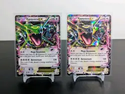 Pokemon TCG: Shiny Rayquaza EX XY69 + XY66 Black Star Promos Holo | LP - MP - Image 1