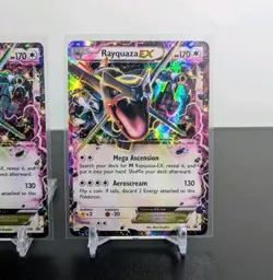 Pokemon TCG: Shiny Rayquaza EX XY69 + XY66 Black Star Promos Holo | LP - MP - Image 2