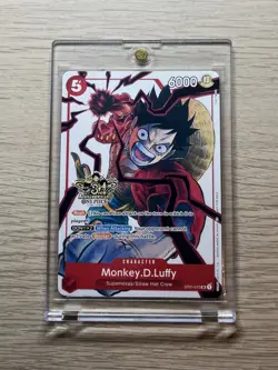 Monkey D. Luffy ST01-012 3rd Anniversary Promo Alt Art One Piece TCG English LP - Image 1