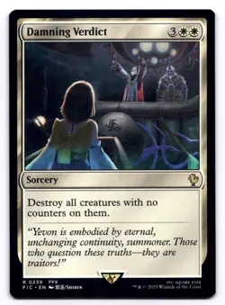 Damning Verdict NM Commander: Final Fantasy 0239 MTG Regular - Image 1