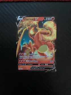 Pokemon TCG Charizard V 017/172 Holo Ultra Rare Near Mint NM - Image 1
