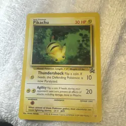 1999 Pokemon Promo Pikachu Card 27/64 - Vintage WOTC Black Star Promo - Image 1