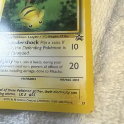 1999 Pokemon Promo Pikachu Card 27/64 - Vintage WOTC Black Star Promo - Image 2