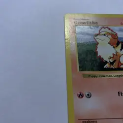 Pokemon Cards: Base Set Shadowless Uncommon: Growlithe 28/102 LP - Image 4