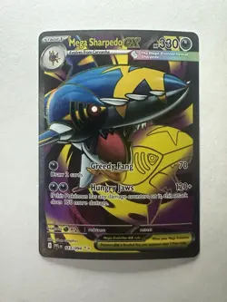 Pokemon TCG Mega Sharpedo EX 113 Holo Ultra Rare Full Art Phantasmal Flames - Image 1