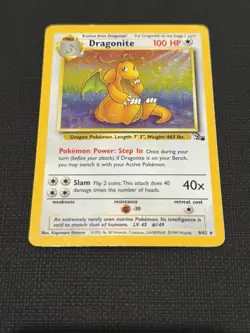 Dragonite 4/62 Fossil Holo MP - Pokemon TCG WOTC - Image 1