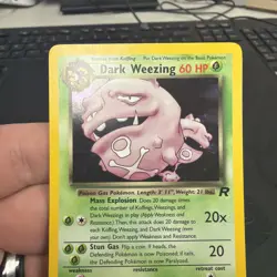 Dark Weezing 14/82 Team Rocket Holo Pokemon TCG MP - Image 2