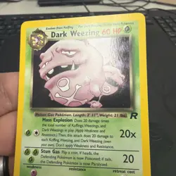 Dark Weezing 14/82 Team Rocket Holo Pokemon TCG MP - Image 3
