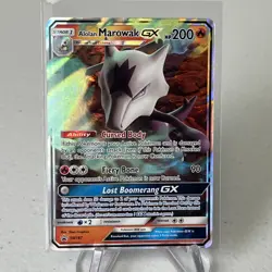 2019 Sun & Moon Alolan Marowak GX SM187 Black Star Promo Pokemon TCG - Image 1