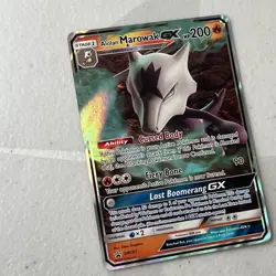 2019 Sun & Moon Alolan Marowak GX SM187 Black Star Promo Pokemon TCG - Image 2