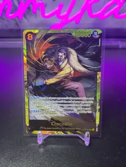 One Piece TCG English OP14-120 Crocodile SEC Foil - In Hand - Image 1