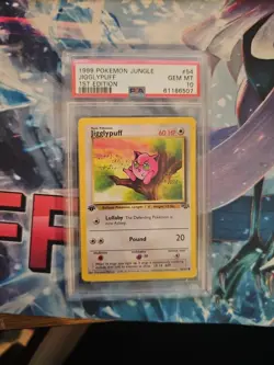 Pokemon Jigglypuff TCG 1st Edition Jungle PSA 10 Gem Mint #54 - Image 1