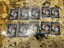 Horsea 1st Edition Fossil Pokemon Lot of 10 Cards 1999 49/62 NM - Image 4